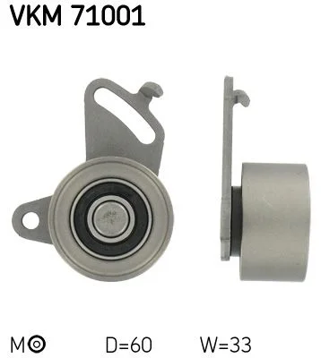 Tensioner Pulley, timing belt SKF VKM 71001