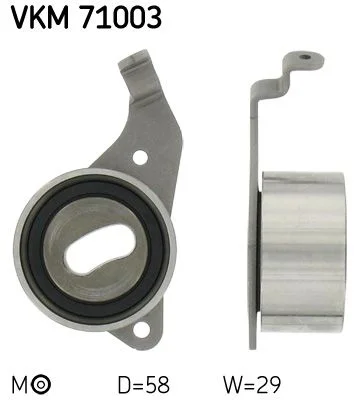 Tensioner Pulley, timing belt SKF VKM71003