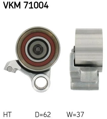 Tensioner Pulley, timing belt SKF VKM 71004