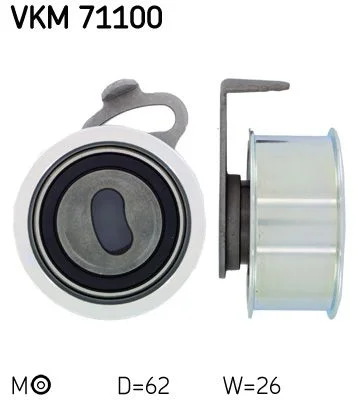 Tensioner Pulley, timing belt SKF VKM 71100