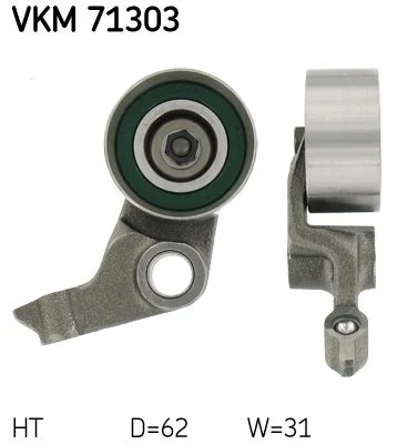 Tensioner Pulley, timing belt SKF VKM 71303