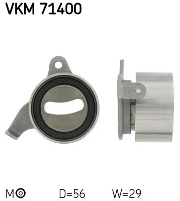 Tensioner Pulley, timing belt SKF VKM 71400