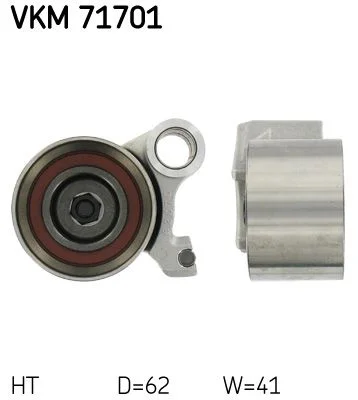 Tensioner Pulley, timing belt SKF VKM 71701