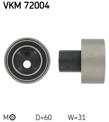 Tensioner Pulley, timing belt SKF VKM 72004