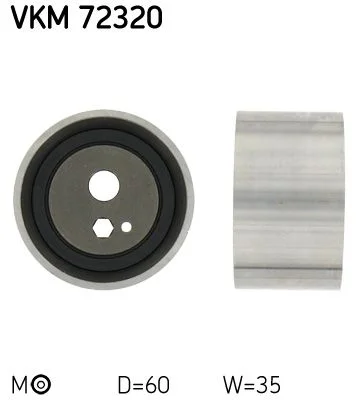 Tensioner Pulley, timing belt SKF VKM72320