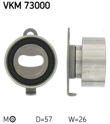 Tensioner Pulley, timing belt SKF VKM 73000
