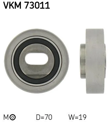 Tensioner Pulley, timing belt SKF VKM 73011