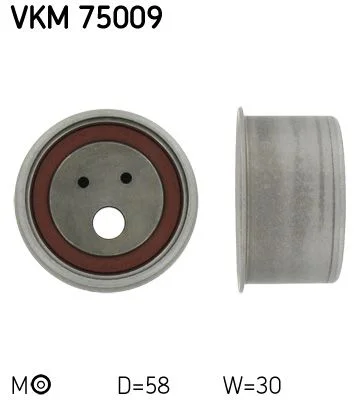 Tensioner Pulley, timing belt SKF VKM 75009