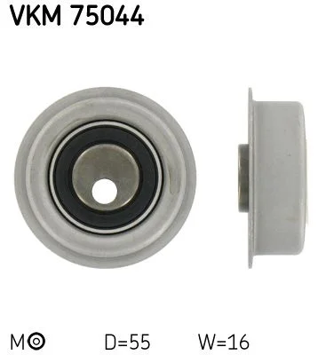 Tensioner Pulley, timing belt skf VKM 75044