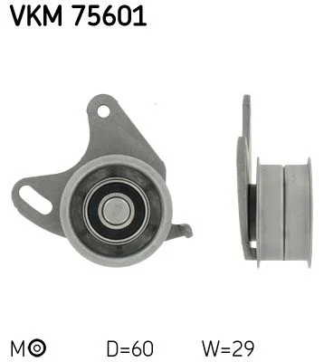Tensioner Pulley, timing belt SKF VKM 75601