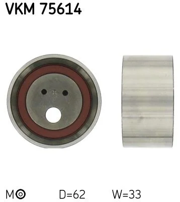 Tensioner Pulley, timing belt SKF VKM75614