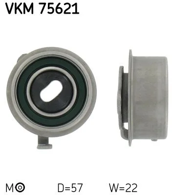Tensioner Pulley, timing belt SKF VKM 75621
