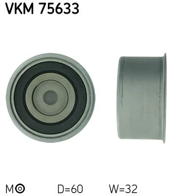 Tensioner Pulley, timing belt SKF VKM75633