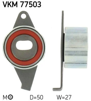 Tensioner Pulley, timing belt SKF VKM 77503