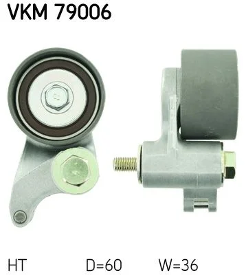 Tensioner Pulley, timing belt SKF VKM79006