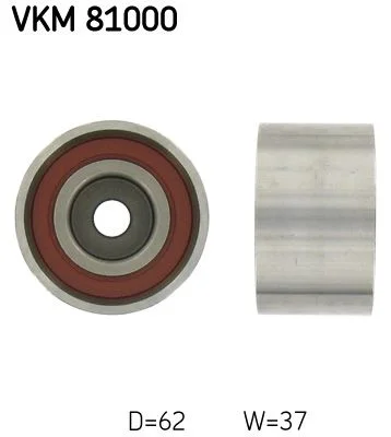 Polia de Desvio/Guia, correia distribuição SKF VKM 81000