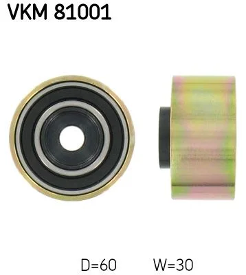 Polia de Desvio/Guia, correia distribuição SKF VKM 81001