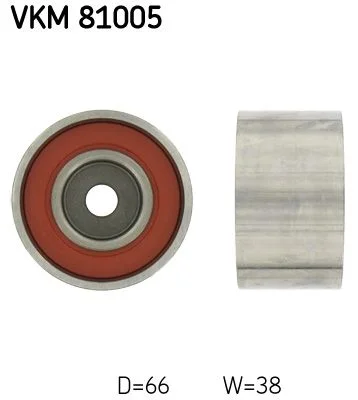 Deflection Pulley/Guide Pulley, timing belt SKF VKM 81005
