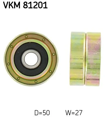 Polia de Desvio/Guia, correia distribuição SKF VKM 81201