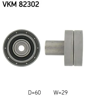 Polia de Desvio/Guia, correia distribuição SKF VKM 82302
