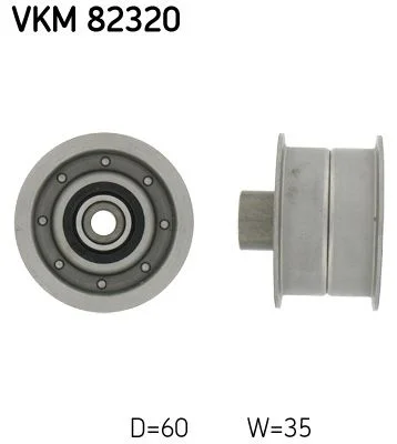 Deflection Pulley/Guide Pulley, timing belt SKF VKM 82320