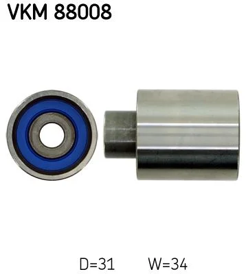 Deflection Pulley/Guide Pulley, timing belt SKF VKM 88008