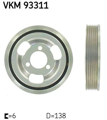 Polia da correia, virabrequim SKF VKM 93311