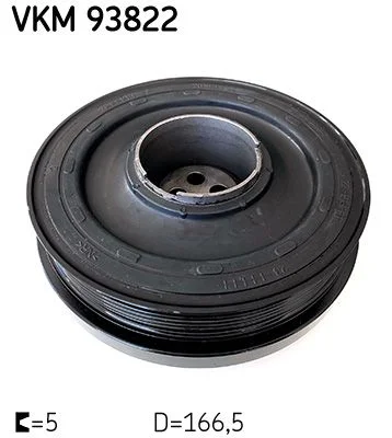 Polia da correia, virabrequim SKF VKM 93822