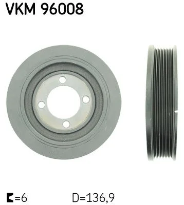 Belt Pulley, crankshaft SKF VKM 96008
