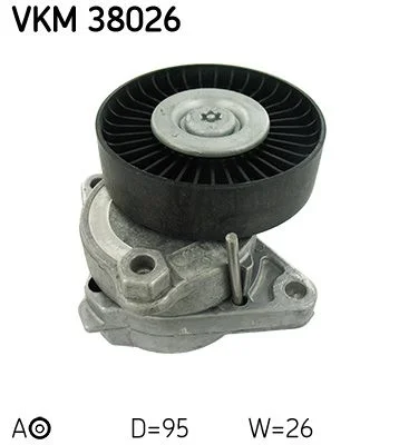 Polia tensionadora, correia em V SKF VKMA 38034