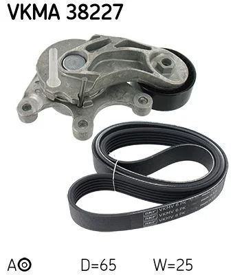 V-ribbed Belt Set SKF VKMA 38227
