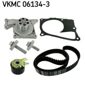Bomba d'água e kit de correia dentada SKF VKMC 06134-3