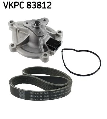 Bomba de Água + Kit de Correia em V SKF VKMC33843