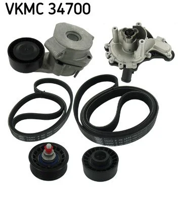 Bomba de Água + Kit de Correia em V SKF VKMC 34700