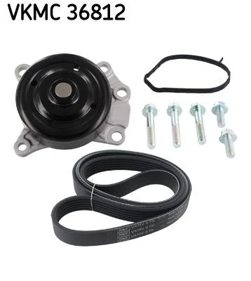 Bomba de Água + Kit de Correia em V SKF VKMC36812