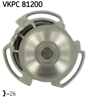 Bomba de água, arrefecimento do motor SKF VKPC 81200