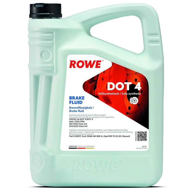 Óleo de travões HIGHTEC BRAKE FLUID DOT 4 ROWE 25101-0050-99