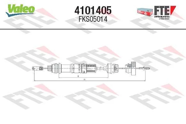Cable Pull, clutch control FTE 4101405