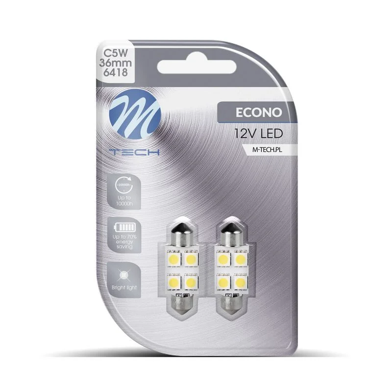 Lâmpada, luz da placa de matrícula m-tech LB072W