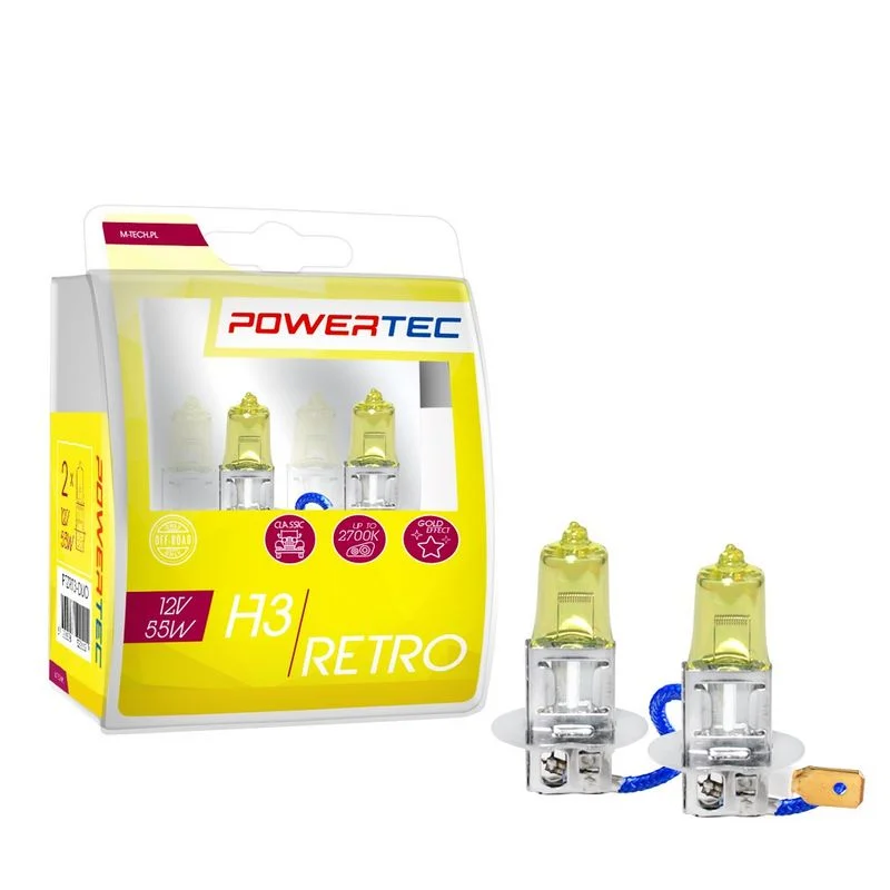 Lâmpada, farol de busca m-tech PTZRT3-DUO