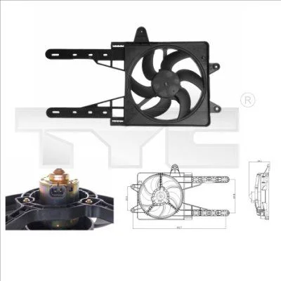 Ventilador, refrigeração do motor TYC 809-0007