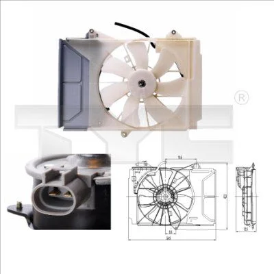 Ventilador, refrigeração do motor TYC 836-0015