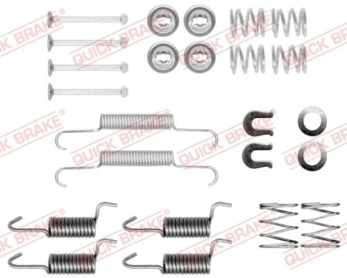 Kit de acessórios, sapatas do travão de estacionamento QUICK BRAKE 105-0010