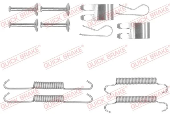 Kit de acessórios, sapatas do travão de estacionamento QUICK BRAKE 105-0013