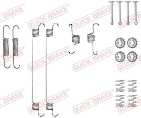 Kit de acessórios, sapatas de travão QUICK BRAKE 105-0018