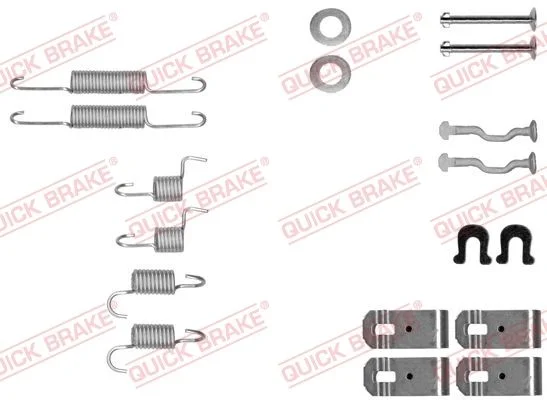 Kit de acessórios, sapatas do travão de estacionamento QUICK BRAKE 105-0028