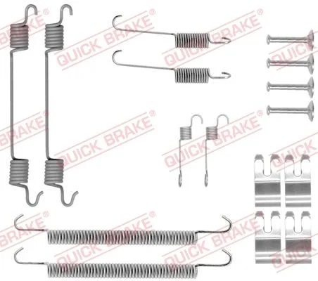 Kit de acessórios, sapatas de travão QUICK BRAKE 105-0029