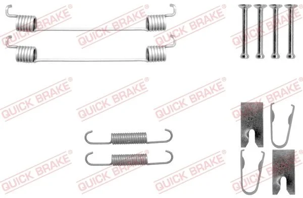 Kit de acessórios, sapatas de travão QUICK BRAKE 105-0042