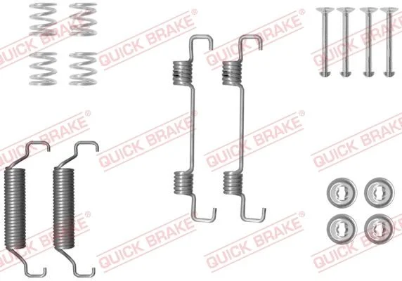 Kit de acessórios, sapatas do travão de estacionamento QUICK BRAKE 105-0052