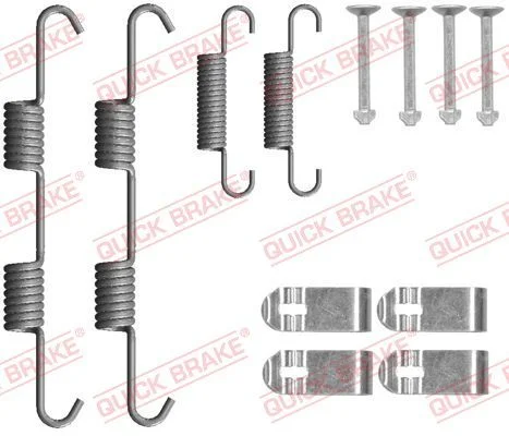 Kit de acessórios, sapatas do travão de estacionamento QUICK BRAKE 105-0077